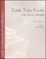 Come Thou Fount Organ sheet music cover